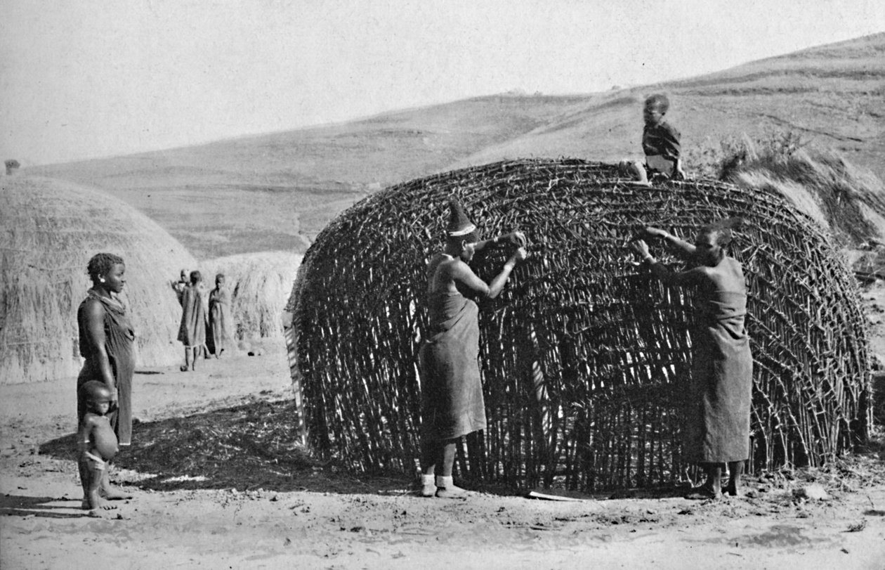 祖鲁兰的小屋建筑，1912年 作者 不明