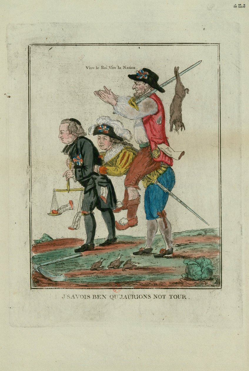 我确信我们会轮到自己，1789年。 作者 不明