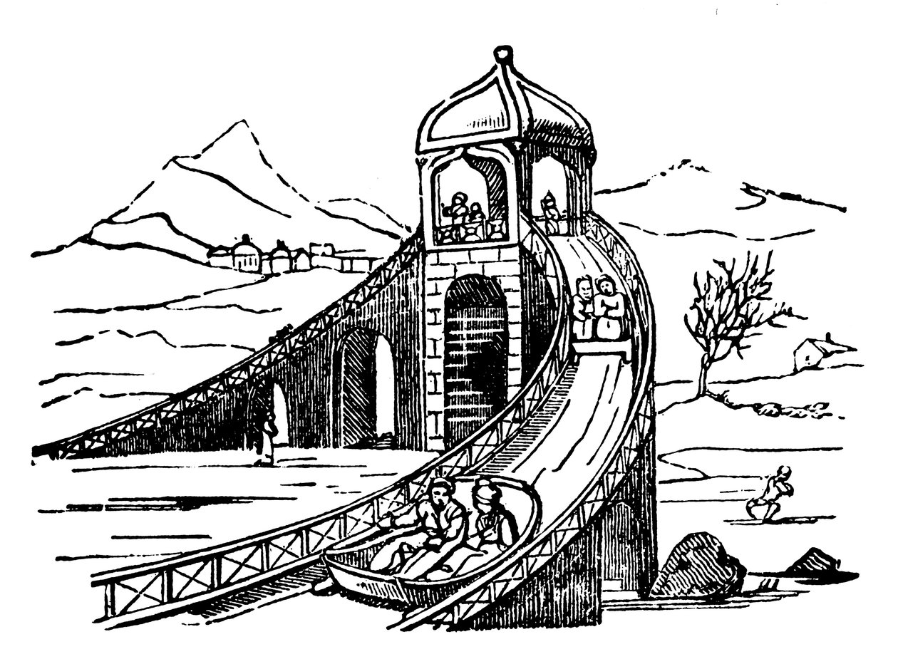 冰山，人工雪橇滑行，俄罗斯，1836年 作者 不明