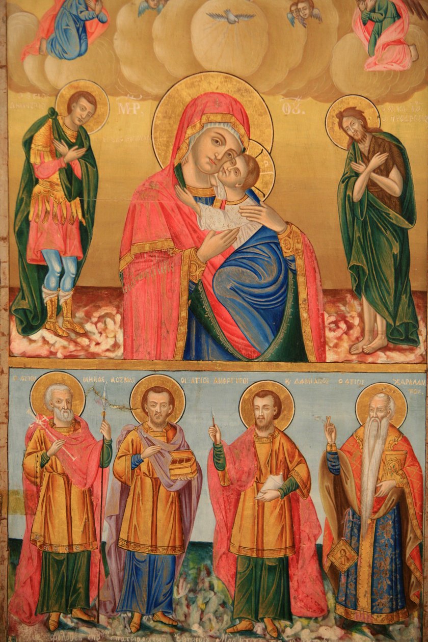 Icon in Saint Dimitrios orthodox church Thessalonique Grece 作者 不明