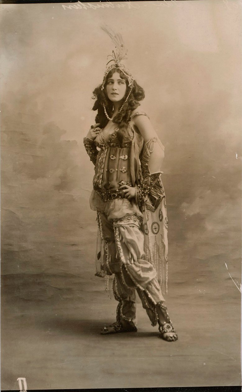 艾达·鲁宾斯坦（Ida Rubinstein），俄罗斯芭蕾舞演员，1910年 作者 不明