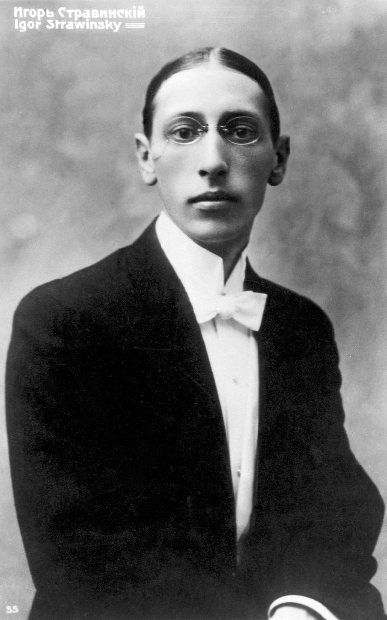 伊戈尔·斯特拉文斯基（Igor Stravinsky），俄罗斯出生的作曲家，年轻时，c1900 作者 不明
