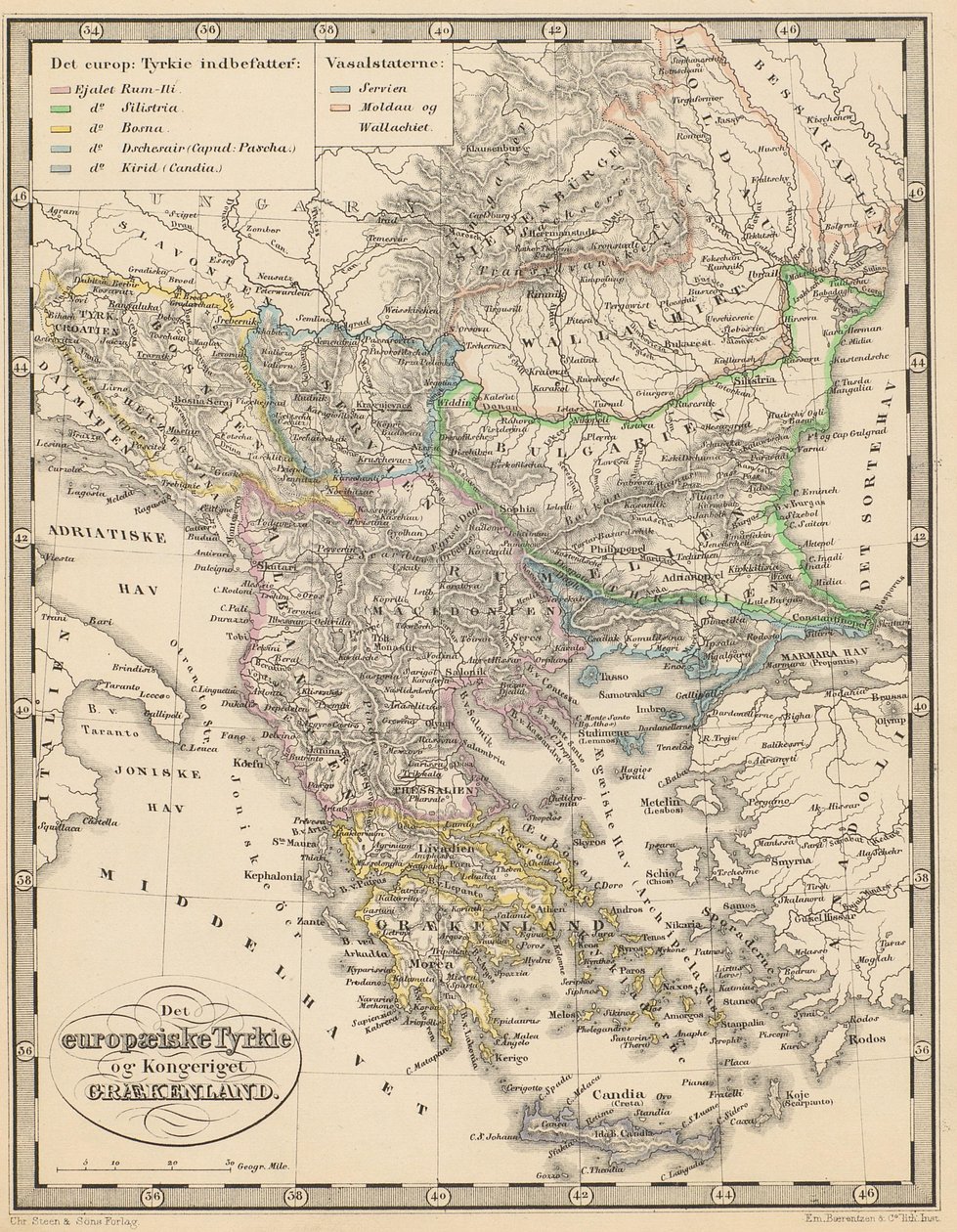 插图来自于作者不详、由Chr.Steen & Søn出版的Atlas over alle Jordens Dele一书（哥本哈根，1857）。 作者 不明
