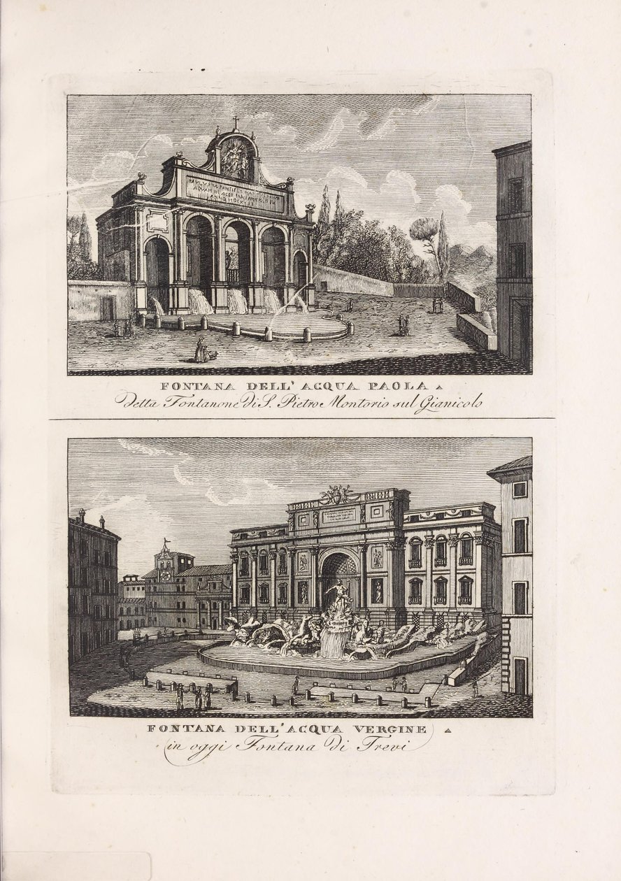 Illustrasjon hentet fra boken Raccolta di vedute antiche e moderne della città di Roma e sue vicinanze av ukjent forfatter og utgitt av Presso Piale neg.e di stampe a S. Carlo al Corso (it, 1816) 作者 不明