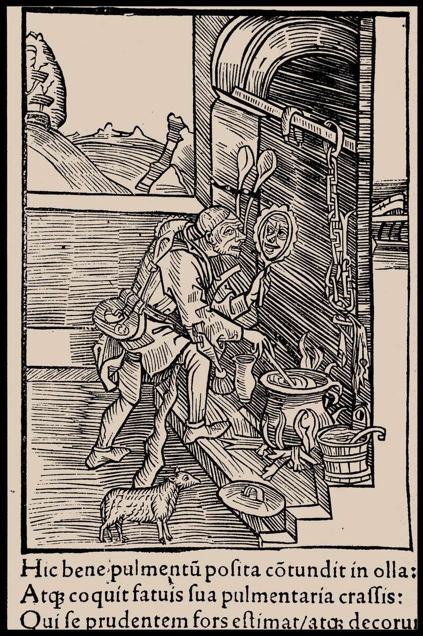 塞巴斯蒂安·布兰特（Sebastian Brant）的《愚人船》一书的插图，1497年。 作者 不明