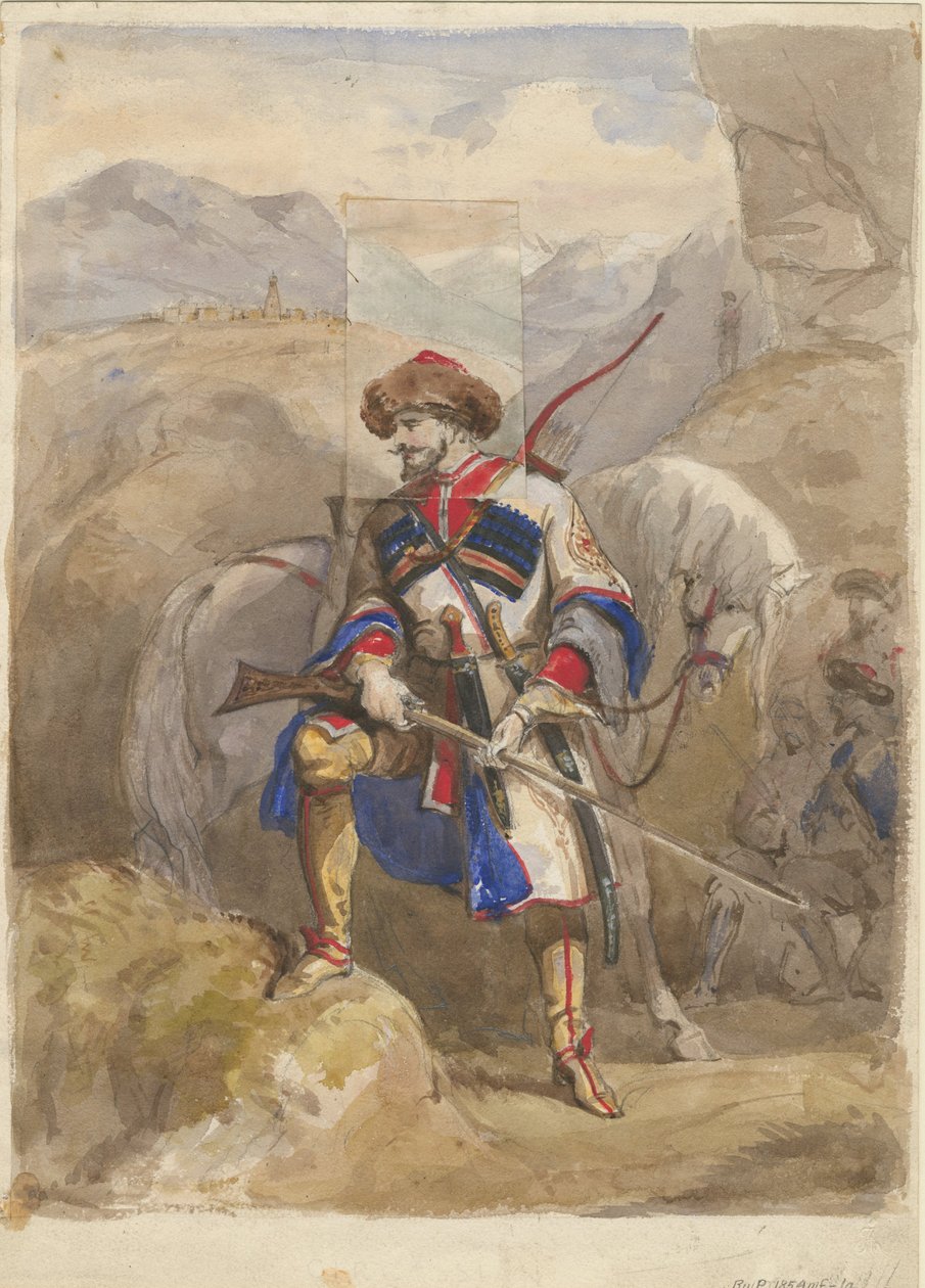 伊玛目·沙米尔（Imam Shamil），1854年，1797-1871年 作者 不明