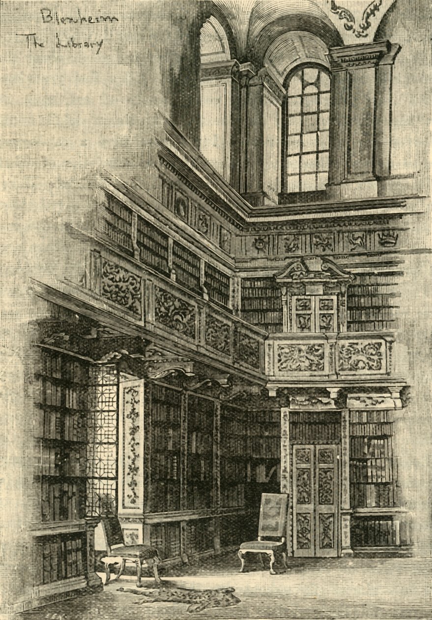 在1870年和1898年的图书馆中。 作者 不明