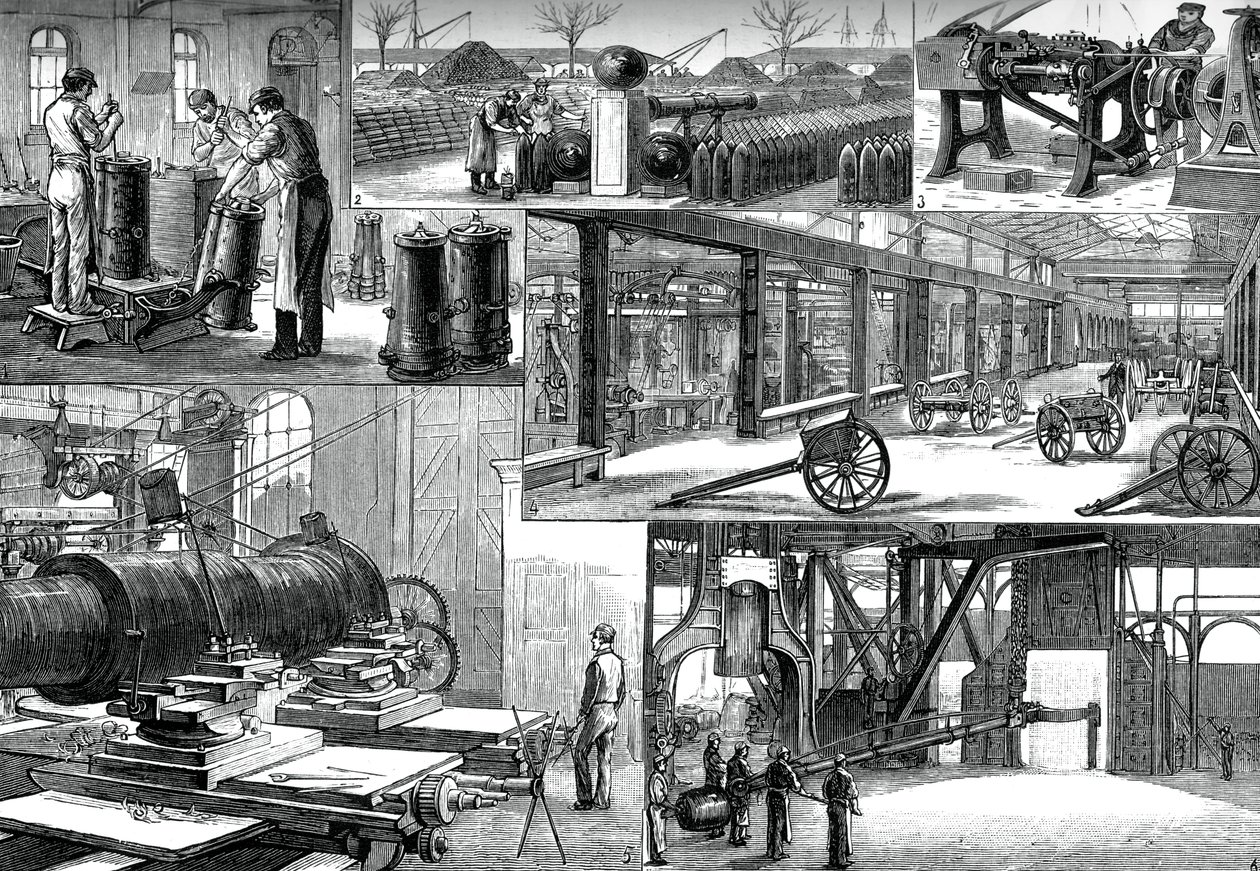在伍尔维奇（Woolwich）的皇家军械库，建于1880年 作者 不明