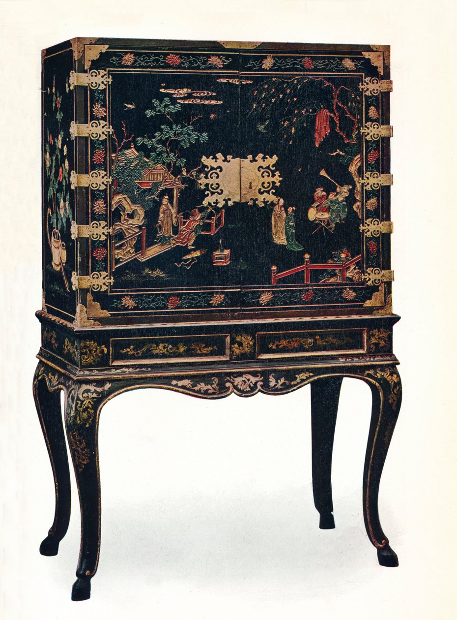 切开的漆柜，c1680,1910年。 作者 不明