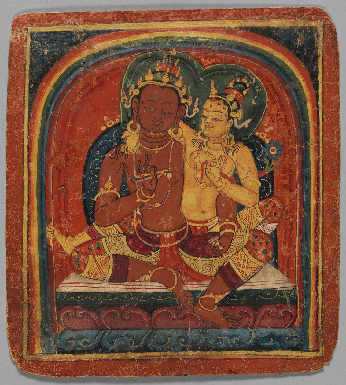启动卡Tsakalis：Nirvana Vishkambhin，15世纪初。 作者 不明