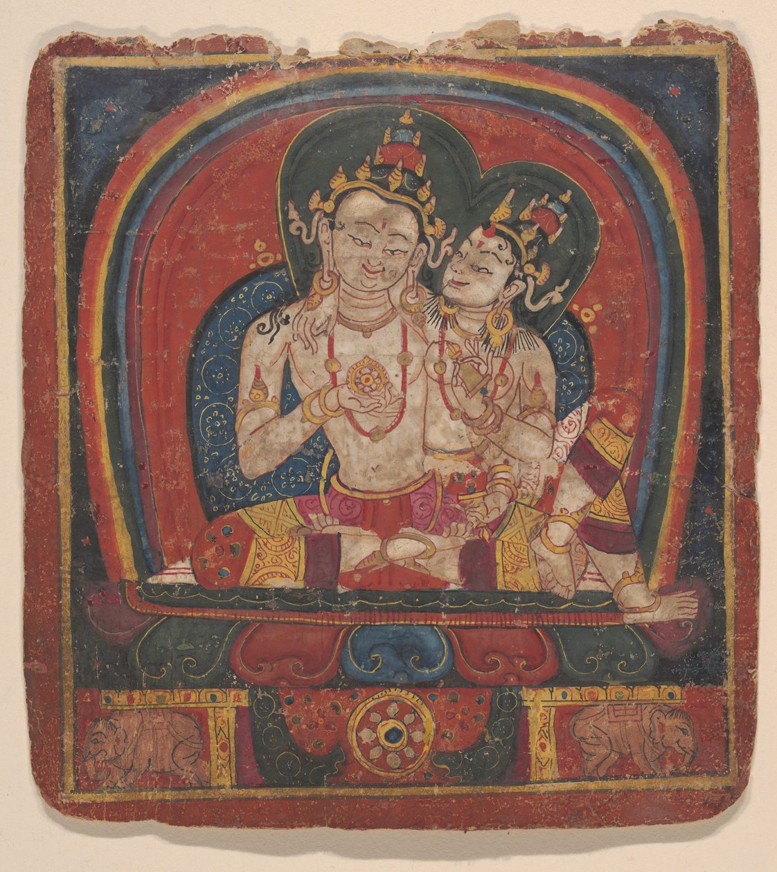 启动卡Tsakalis：Vairochana，15世纪初。 作者 不明