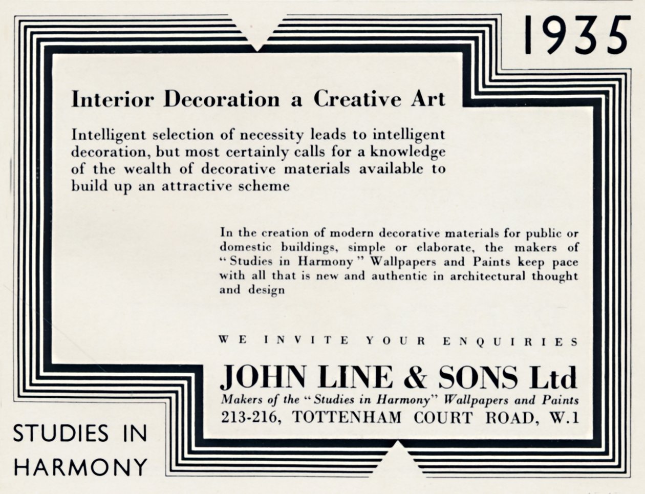 室内装饰创意艺术-John Line＆Sons Ltd，1935年 作者 不明