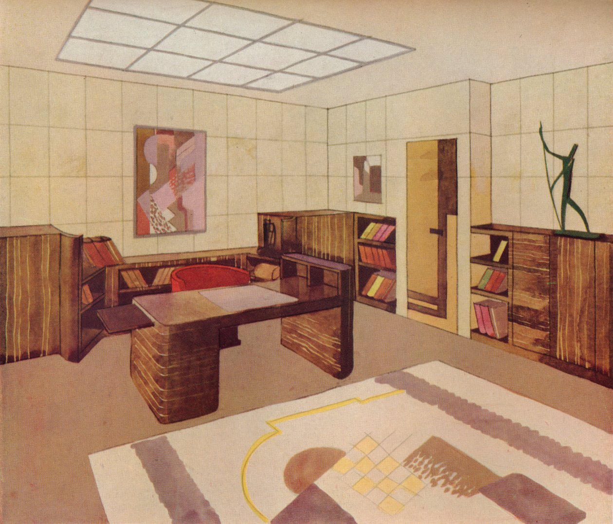 由DIM Decoration Interieure Moderne设计并执行的室内设计，c1930 作者 不明