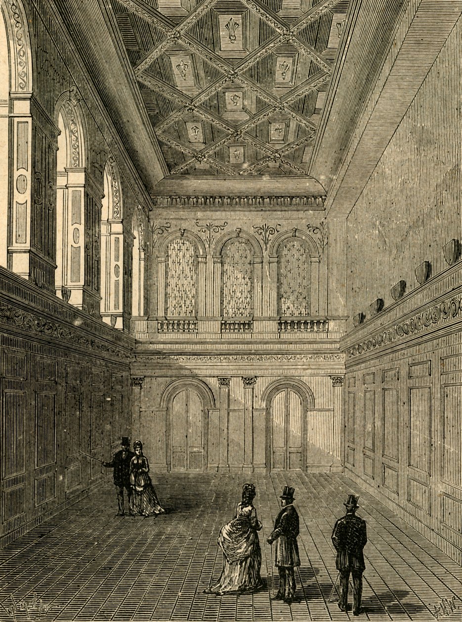 Haberdashers Hall的内部，1876年，1897年。 作者 不明