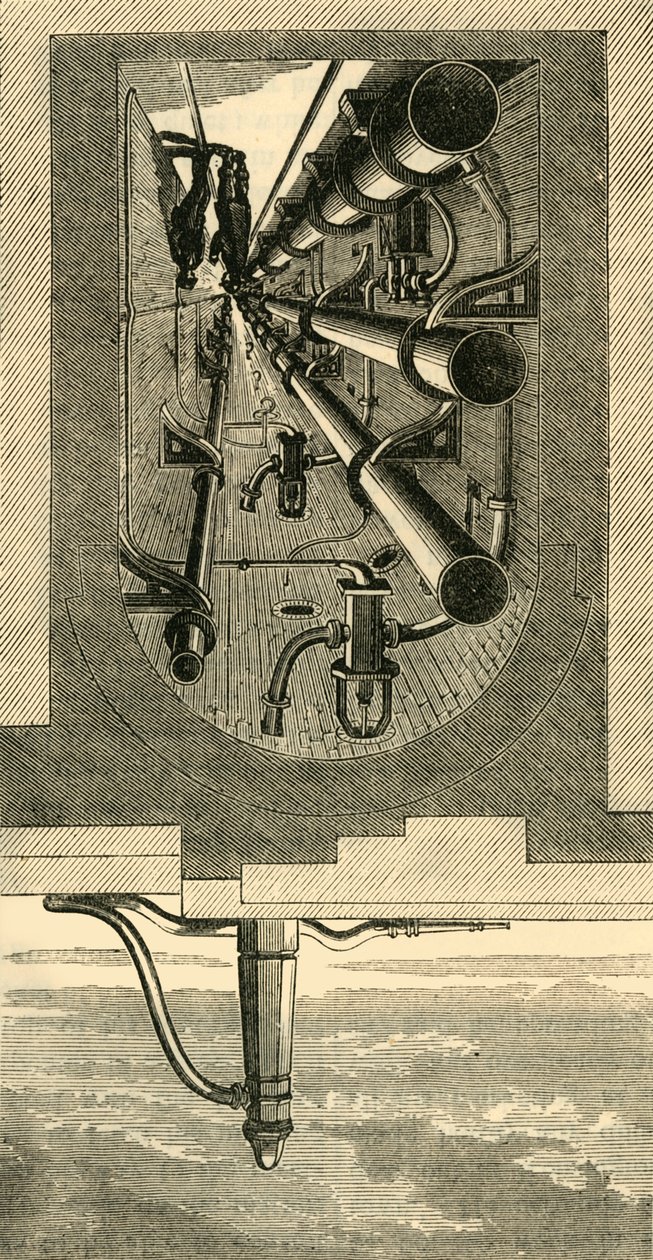 地铁内部，霍尔本高架桥，c1876。 作者 不明