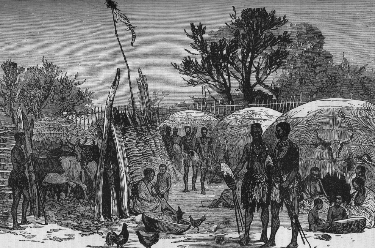 图里拉河上的祖利牛栏的内部，c1880 作者 不明