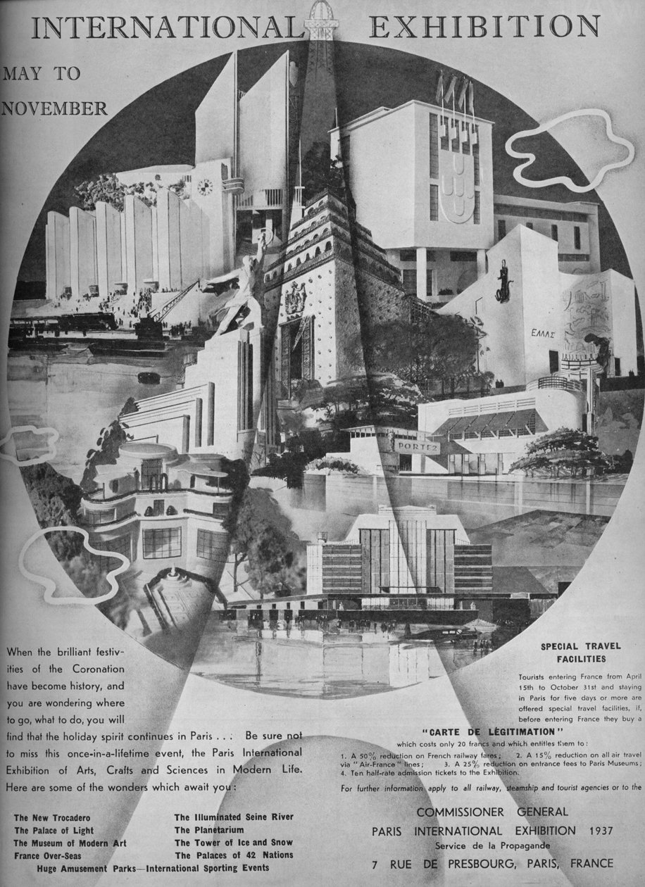 1937年5月至11月的国际展览 作者 不明