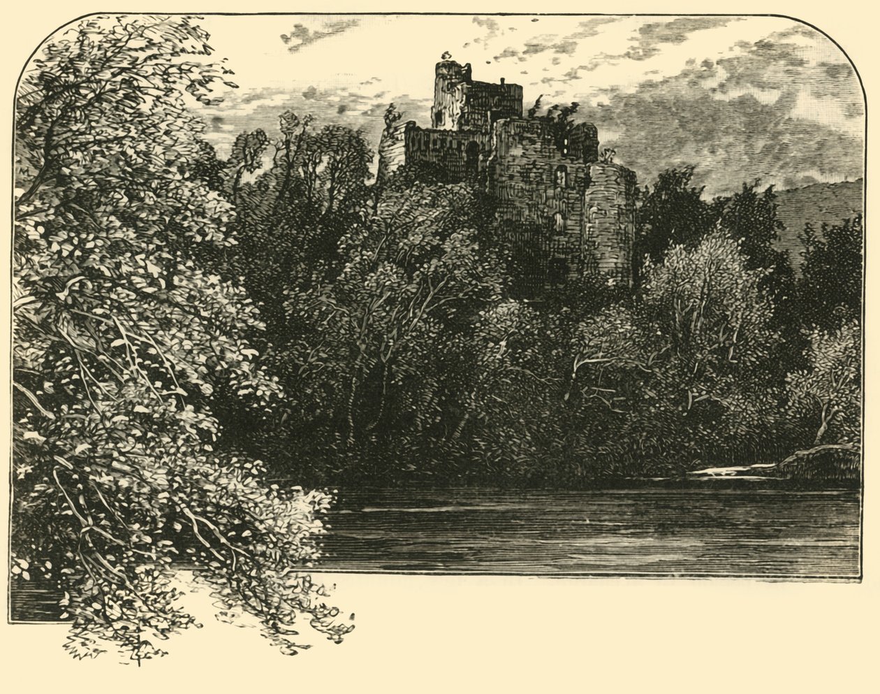 因弗加里城堡（Invergarry Castle），1898年。 作者 不明