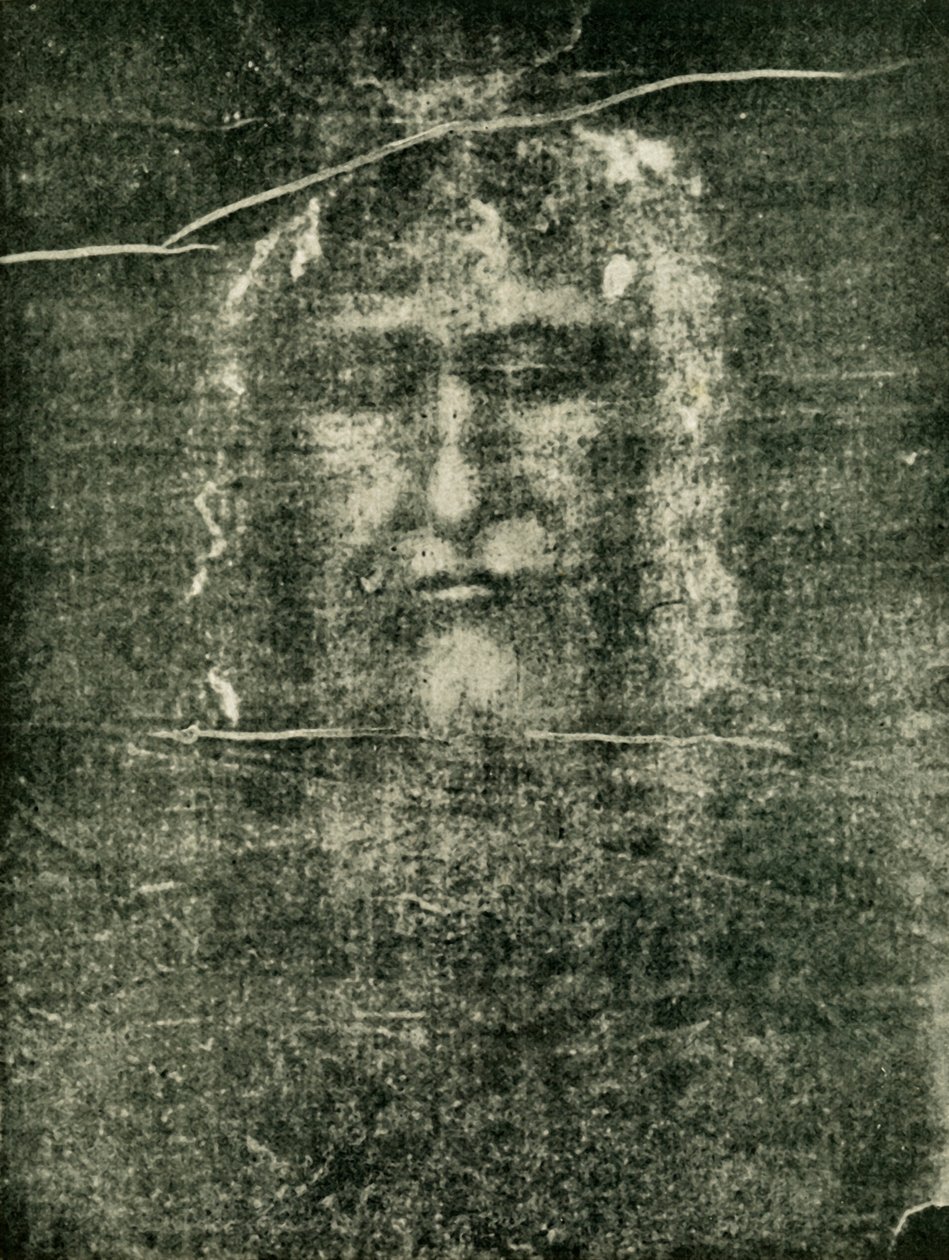 是圣裹尸布上的可见图像是基督的照片，1902年。 作者 不明