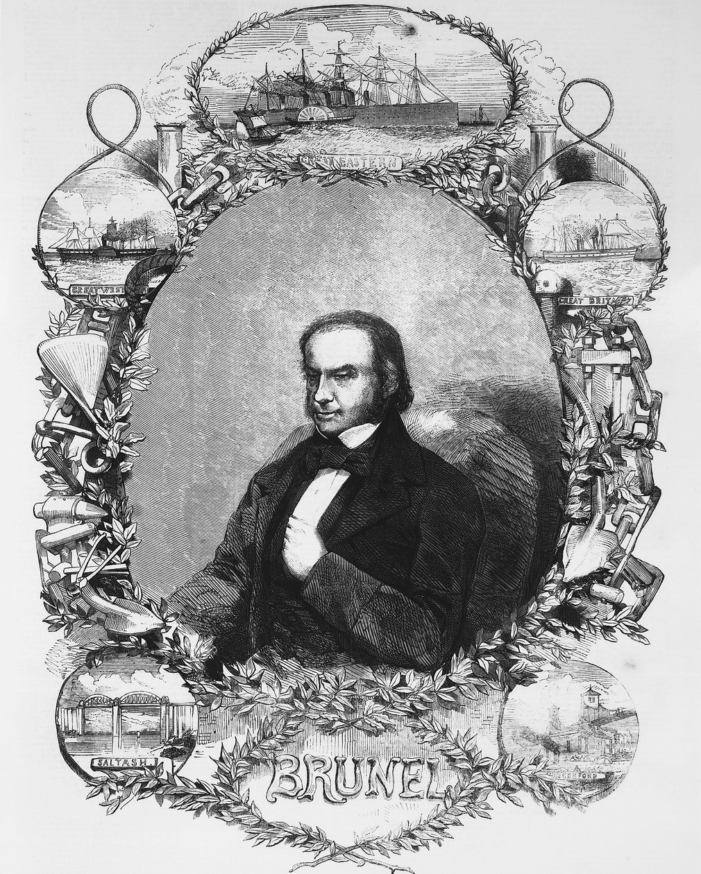 Isambard Kingdom Brunel，土木工程师，c1850年代 作者 不明