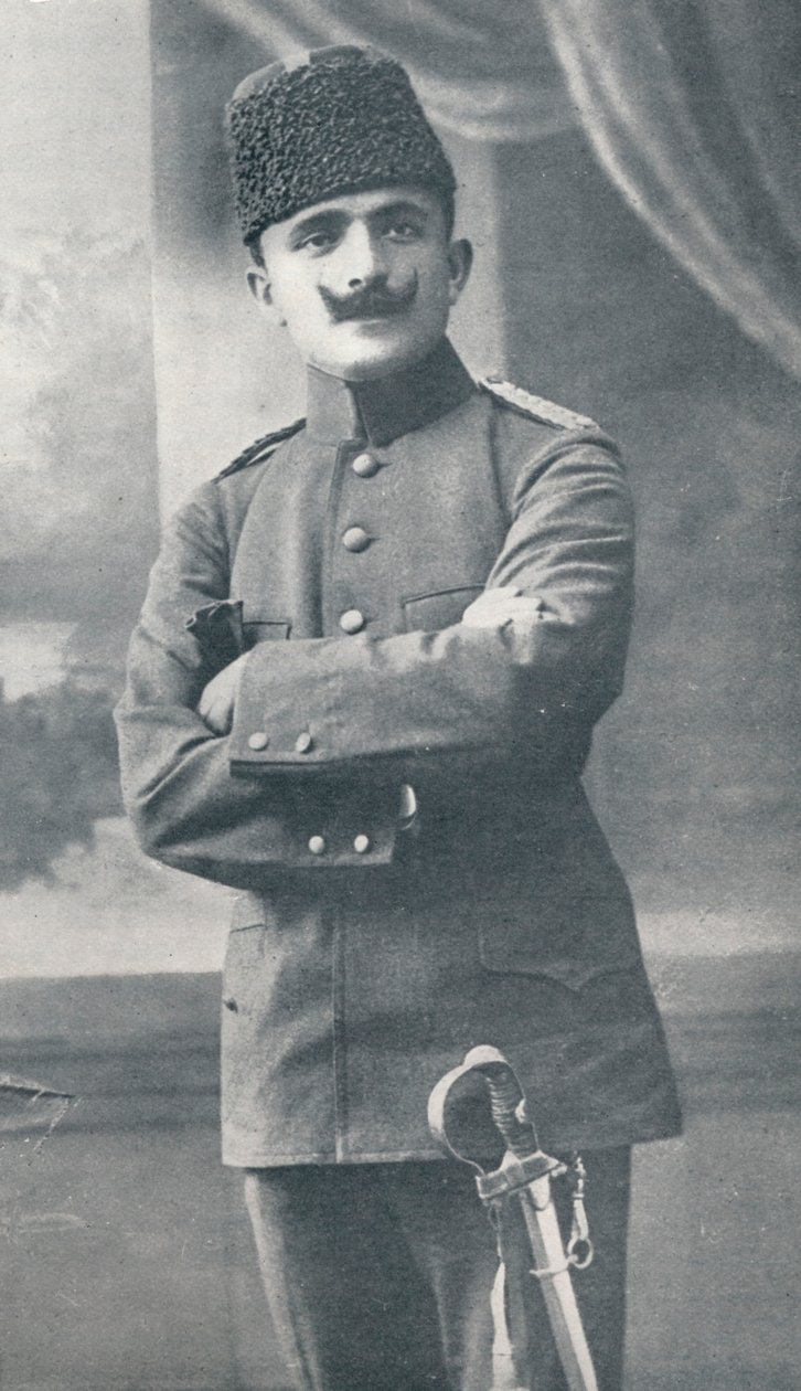 伊斯梅尔·恩维尔·帕夏（Ismail Enver Pasha）恩维尔·帕夏1881-1922年，奥斯曼帝国军官，c1914 作者 不明