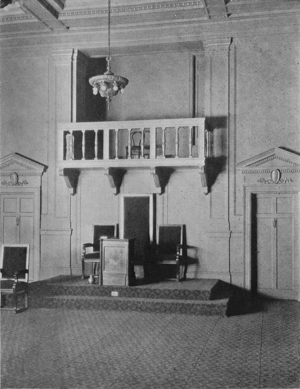 1924年，阿拉巴马州伯明翰市共济会神庙小屋房中的意大利文艺复兴时期细节 作者 不明