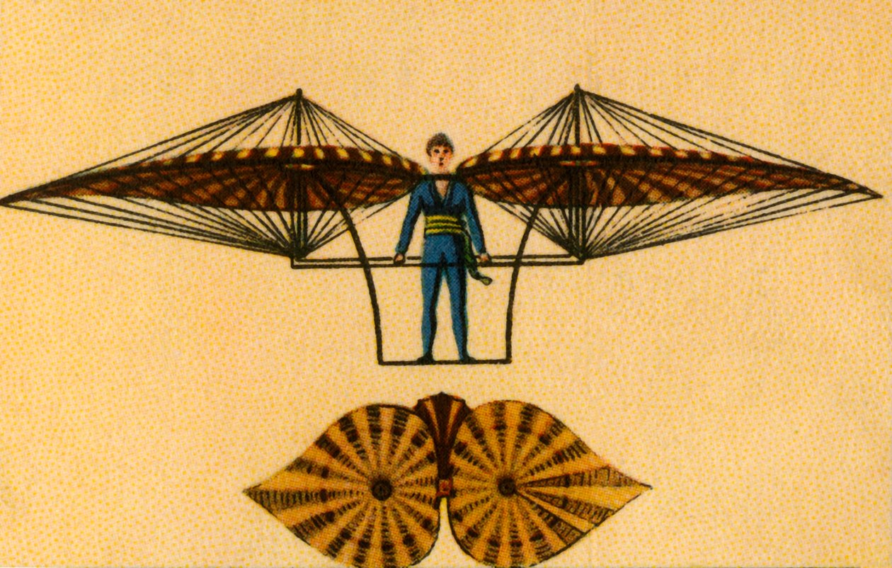雅各布·德根斯（Jacob Degens）飞行机，1808年，1932年。 作者 不明