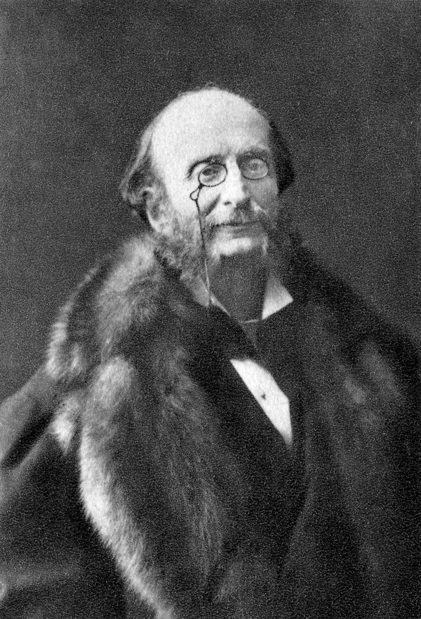 雅克·奥芬巴赫（Jacques Offenbach），德国出生的法国作曲家，1878年 作者 不明