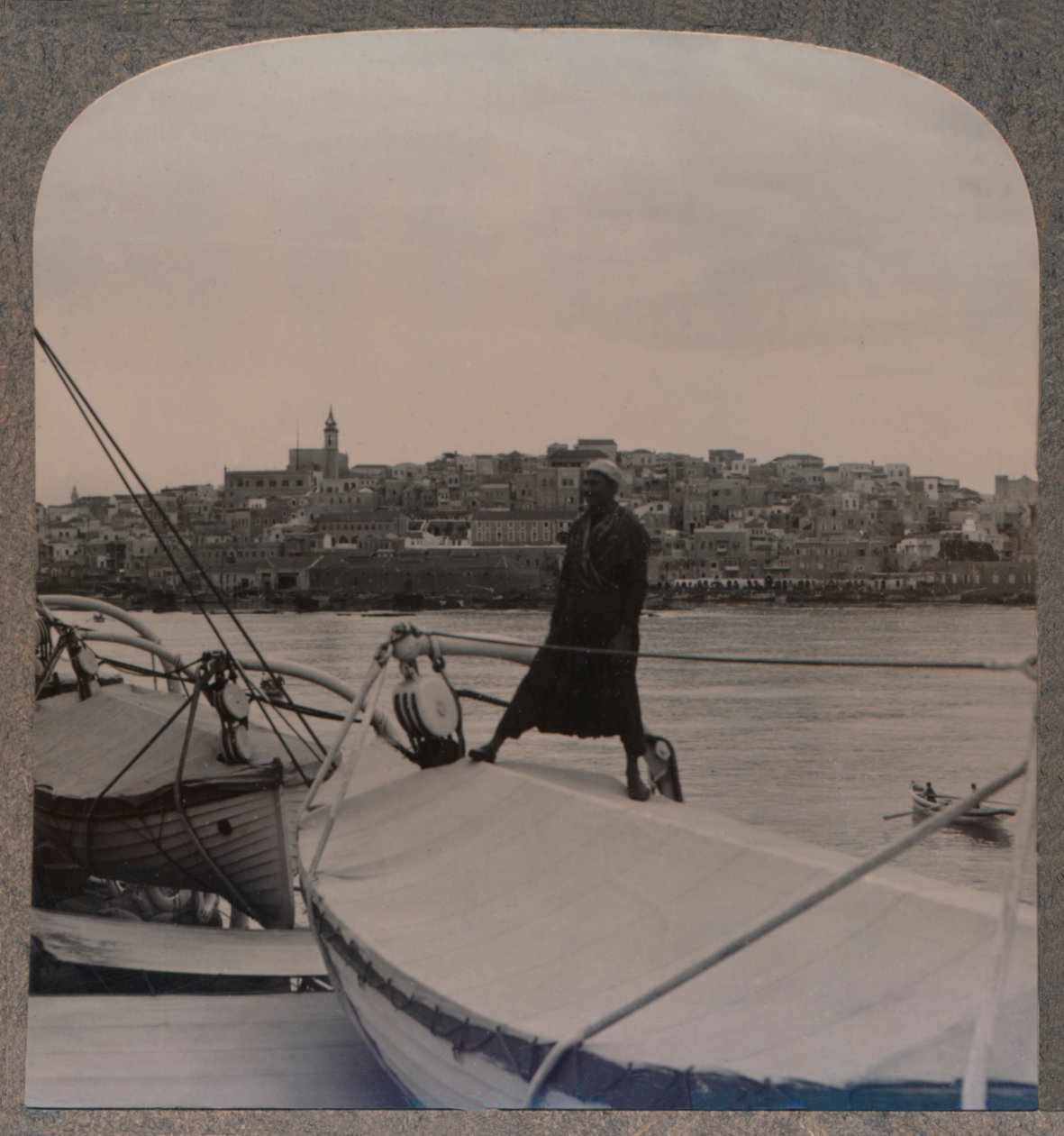 贾法（Jaffa）海上古老的乔帕（Joppa），摄于c1900年 作者 不明