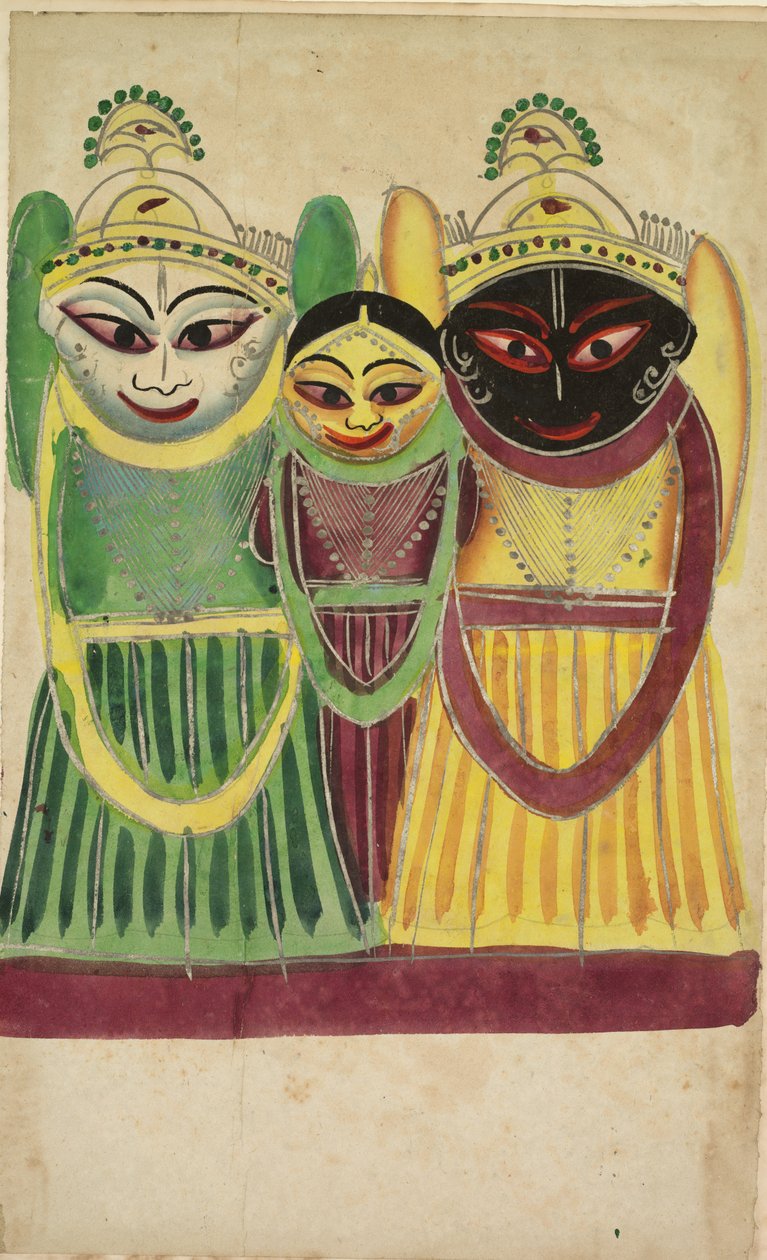 Jagannatha Trio，1800年代。 作者 不明