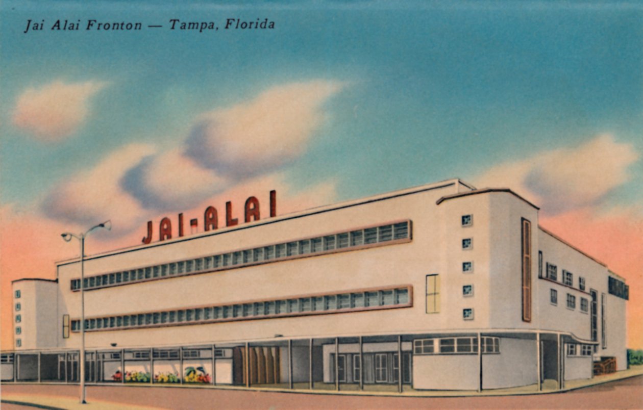 Jai Alai Fronton-佛罗里达州坦帕市，大约1940年代 作者 不明