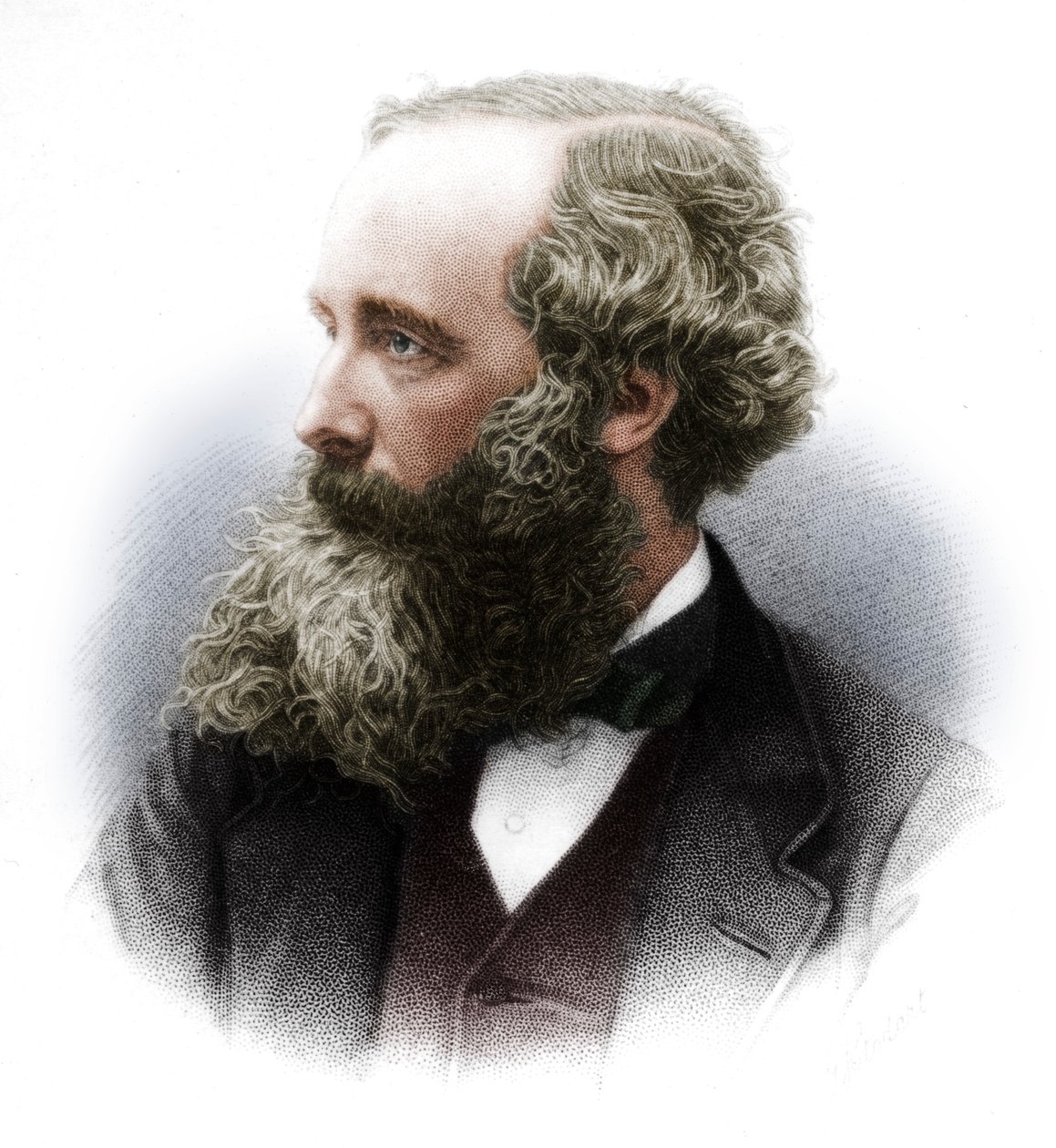 詹姆斯·克莱克·麦克斯韦（James Clerk Maxwell）1831-1879年，苏格兰理论物理学家，1882年 作者 不明