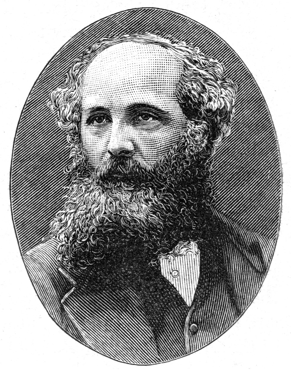 詹姆斯·克莱克·麦克斯韦（James Clerk Maxwell）1831-1879，苏格兰理论物理学家，[1896] 作者 不明