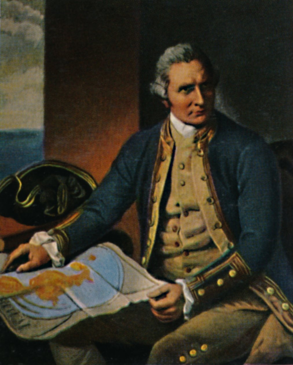 詹姆斯·库克（James Cook）1728-1779。 -1934年《舞蹈》（Dance）绘画后的雕刻。 作者 不明