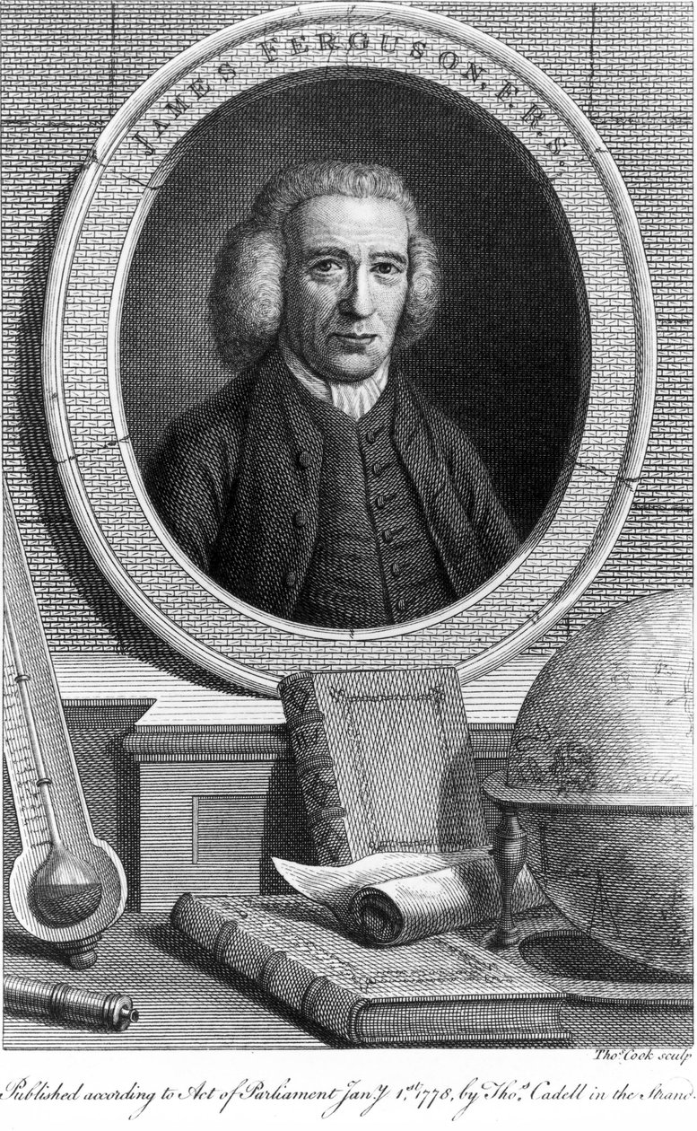 詹姆斯-弗格森，苏格兰天文学家，约1760年代 作者 不明