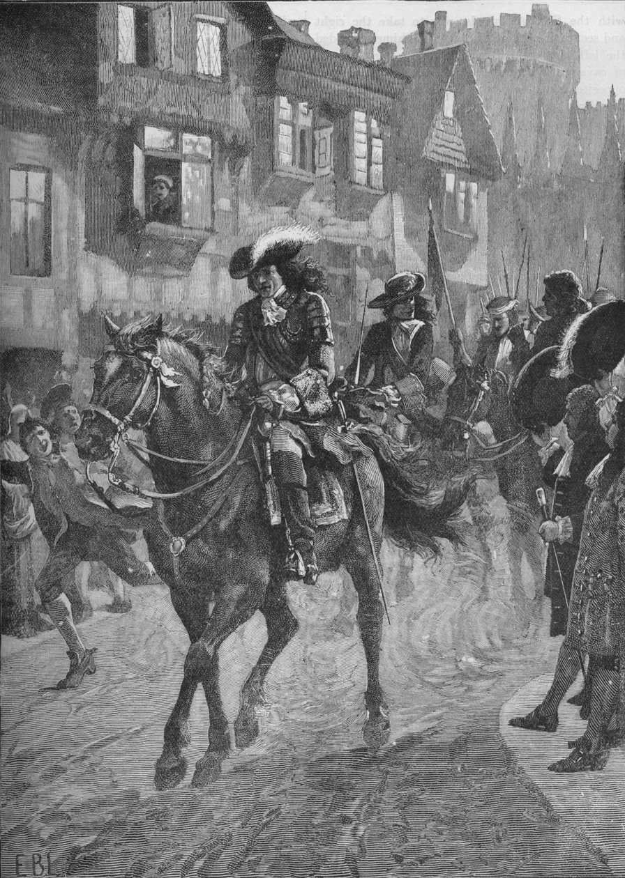 詹姆斯二世在博恩战役后进入都柏林，1690年1905年 作者 不明