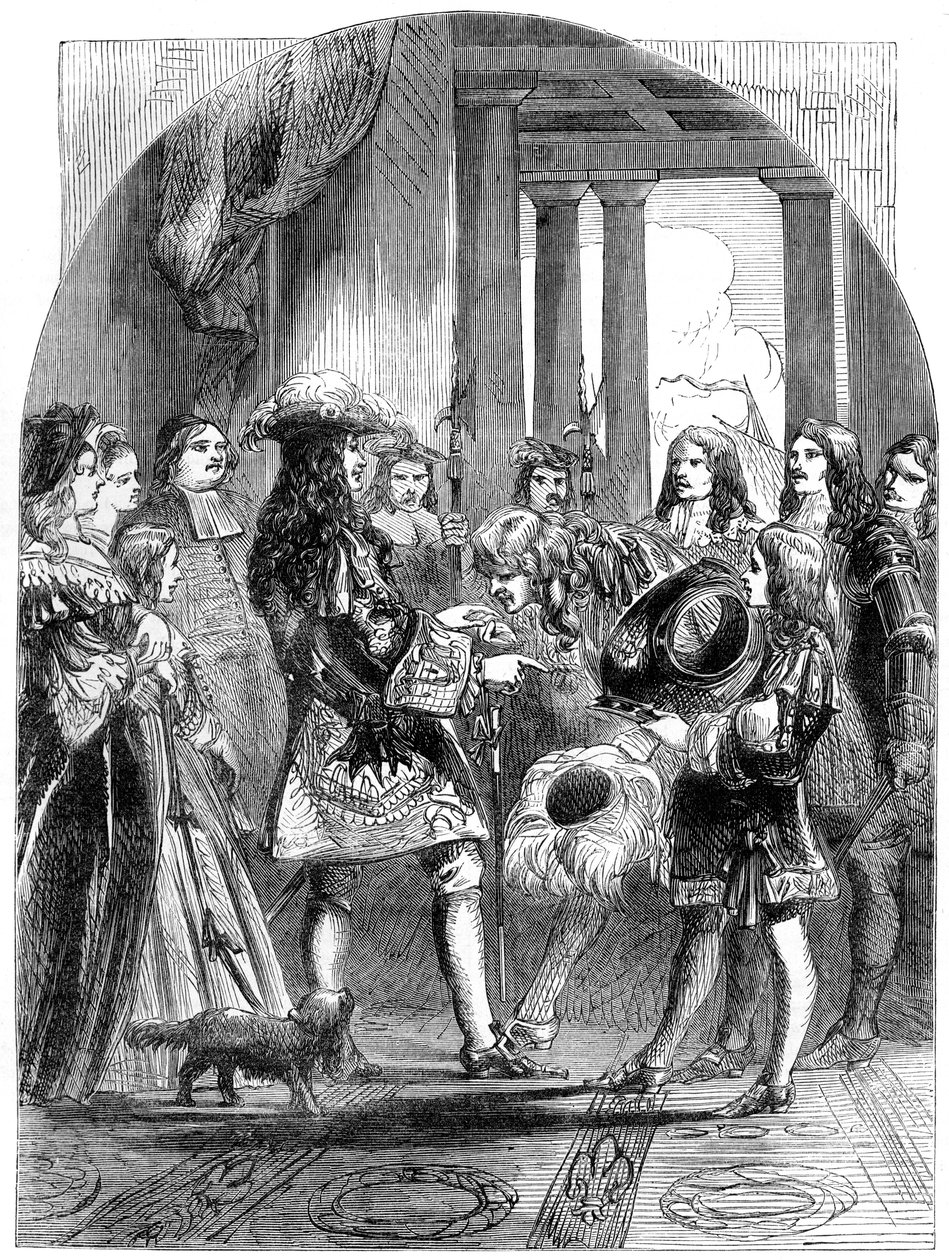 詹姆斯二世（James II）于19世纪1680年代离开路易十四 作者 不明