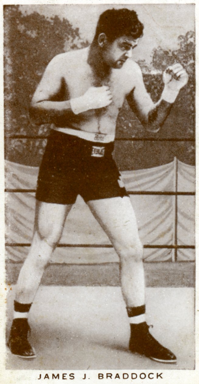 詹姆斯·布拉多克（James J Braddock），爱尔兰裔美国拳击手，1938年 作者 不明