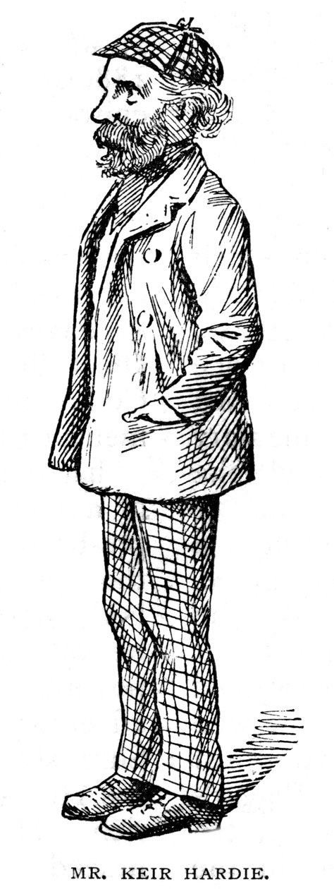 詹姆斯·基尔·哈迪（James Keir Hardie），苏格兰出生的英国工会主义者和工党政治家，1903年 作者 不明