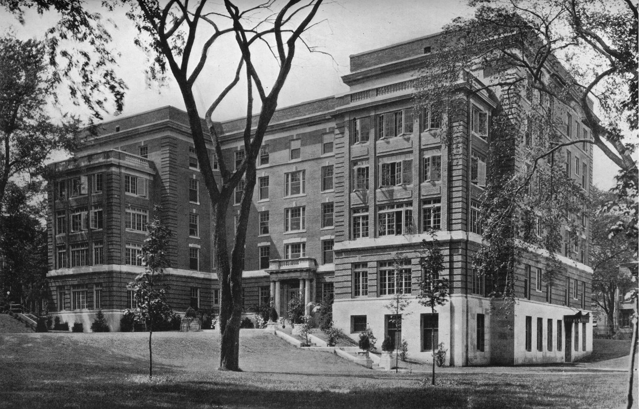1922年，普罗维登斯罗德岛医院的珍妮·弗朗西斯·布朗私人病房大楼 作者 不明