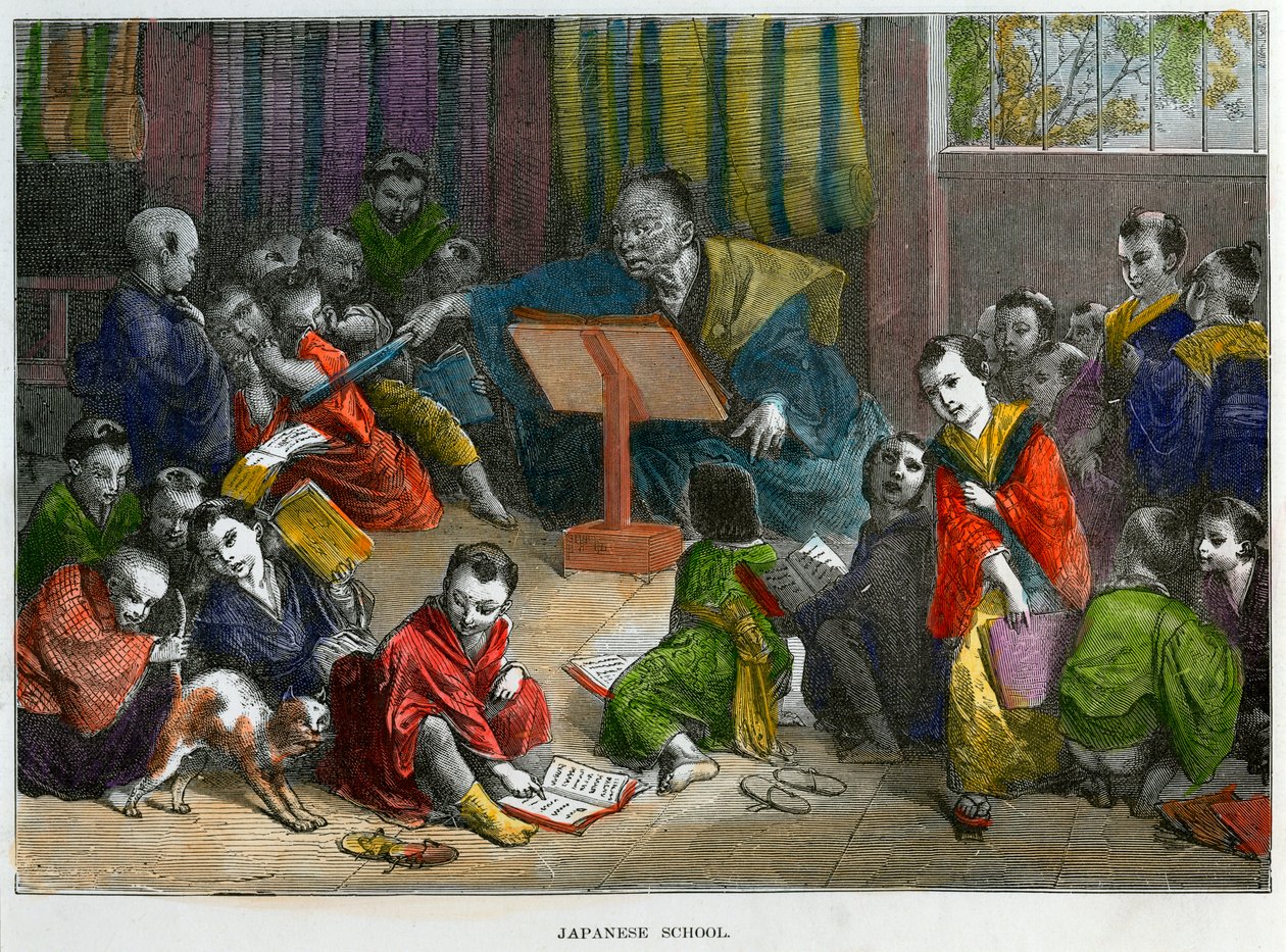 日本学校，c1880 作者 不明