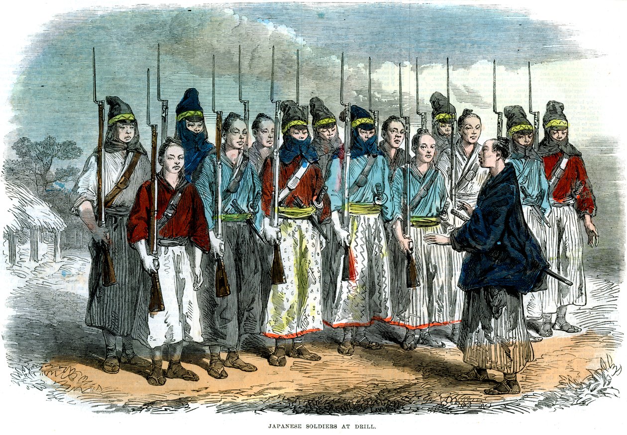 日军演习，1864年 作者 不明