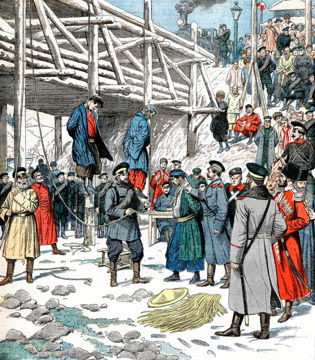 日俄间谍被绞死，日俄战争，1904-5年 作者 不明
