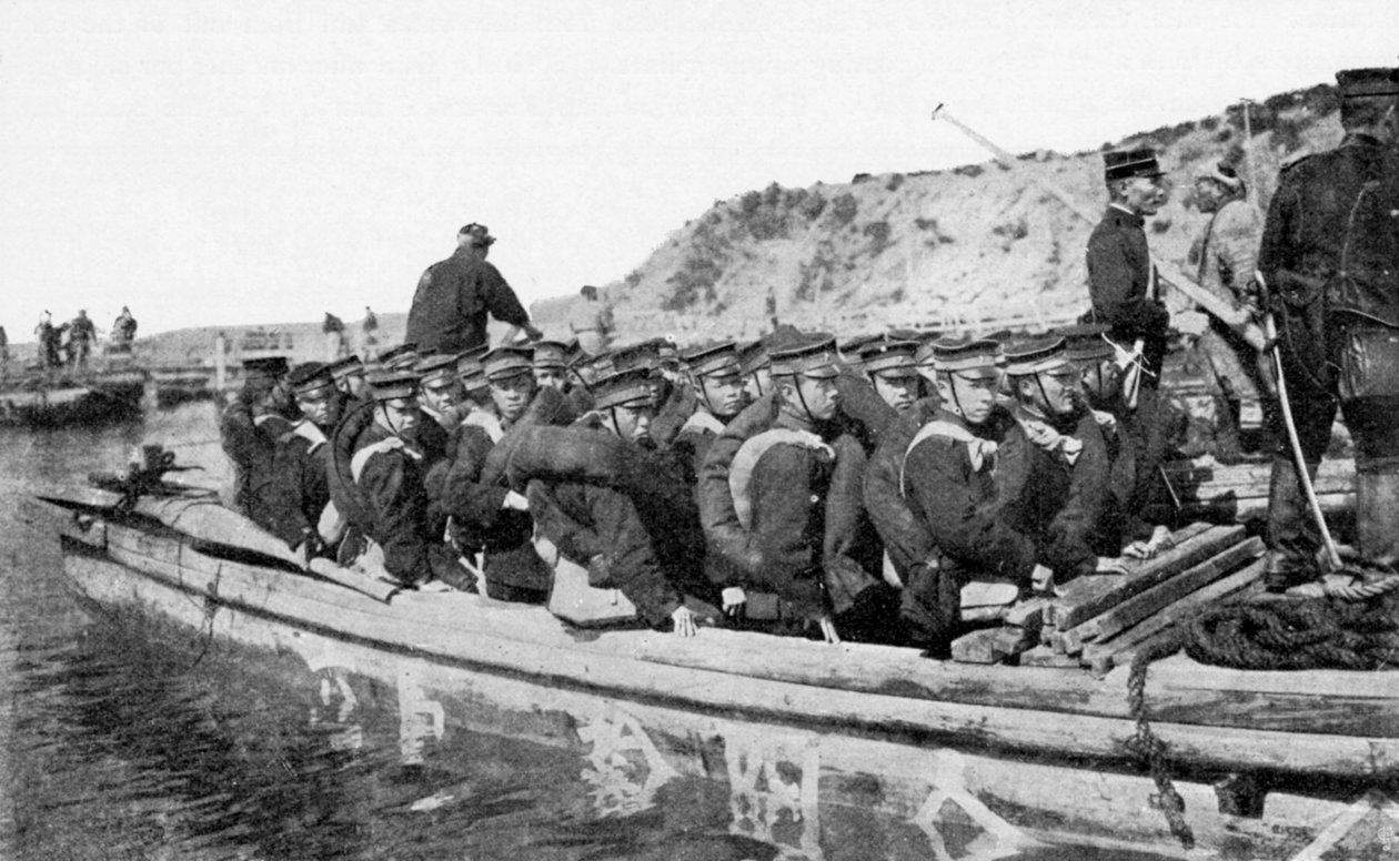 日军在日俄战争中登陆中国南浦，1904年 作者 不明