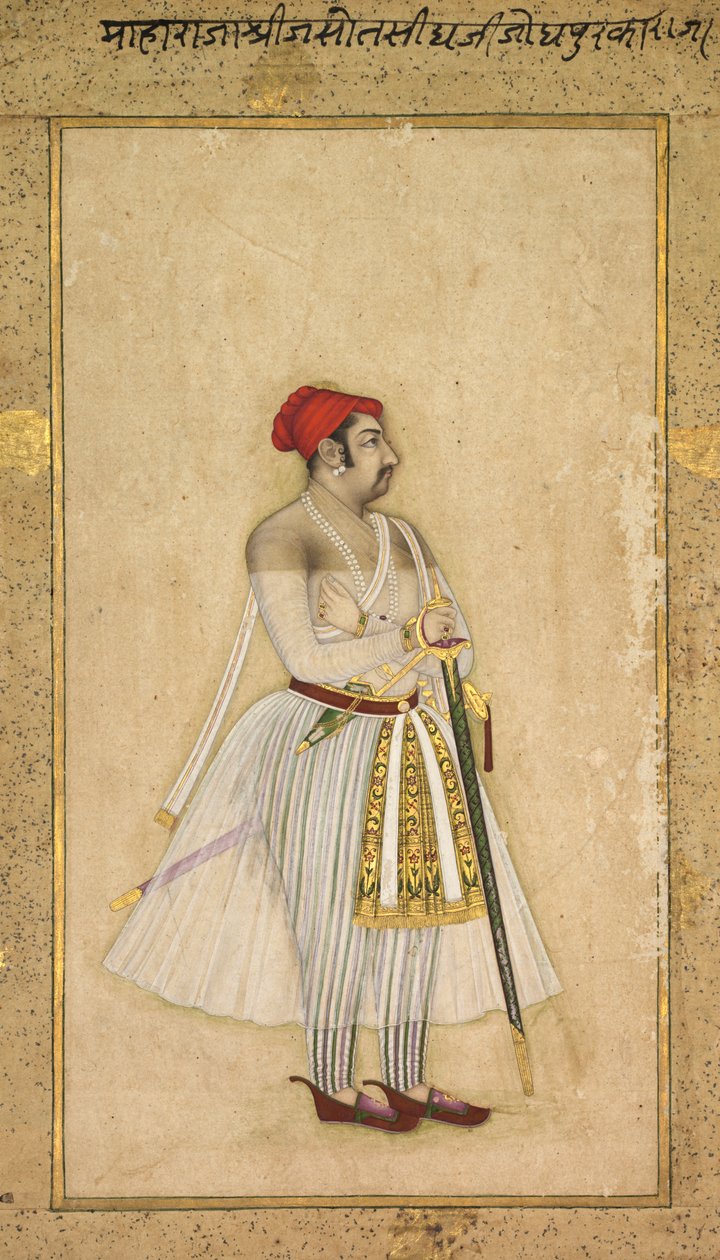 焦特布尔的Jaswant Singh统治1635-1678年，约c。 1660-1665。 作者 不明