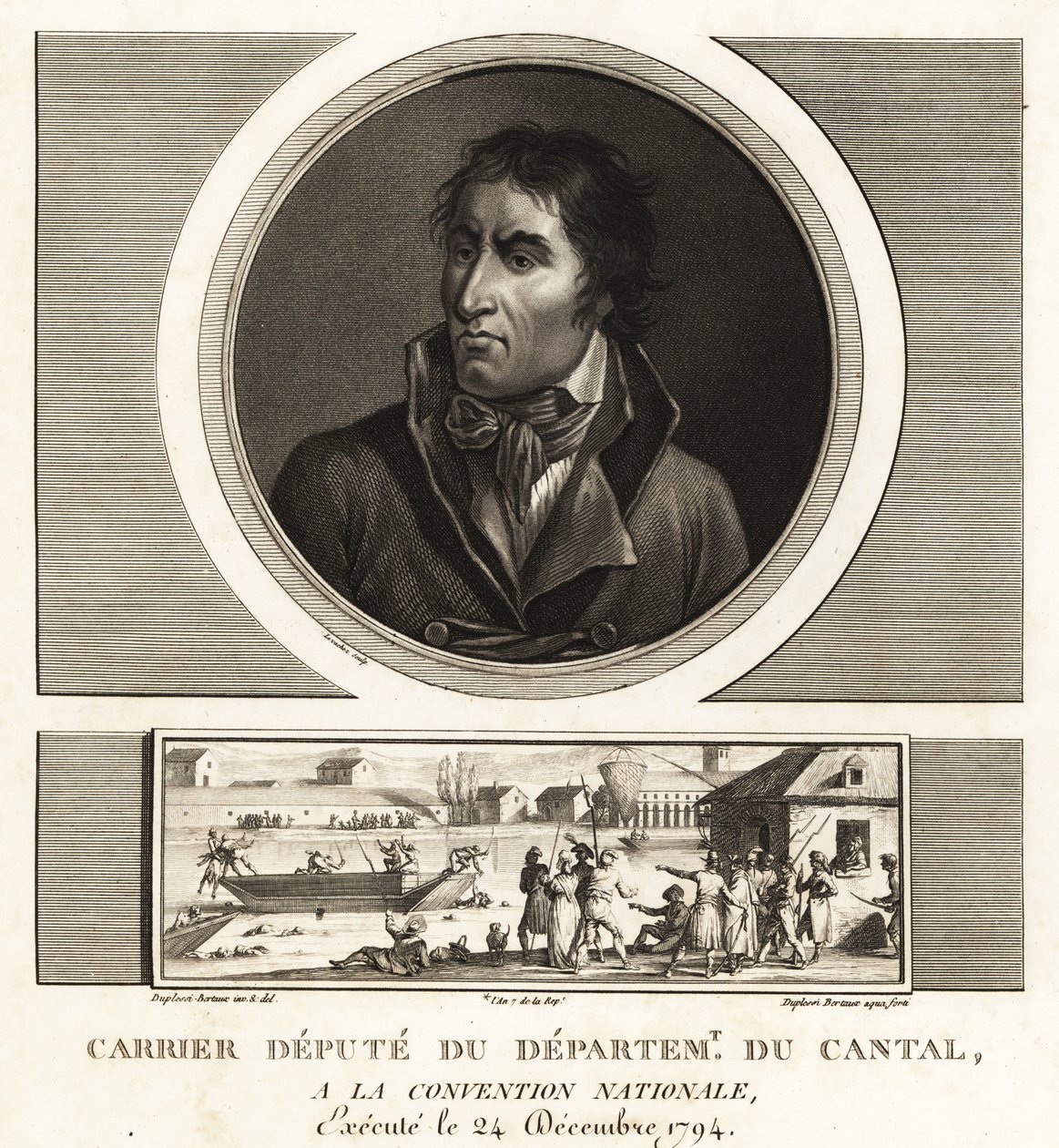 Jean-Baptiste Carrier，康塔尔省国民大会代表，1794 年被送上断头台 作者 不明