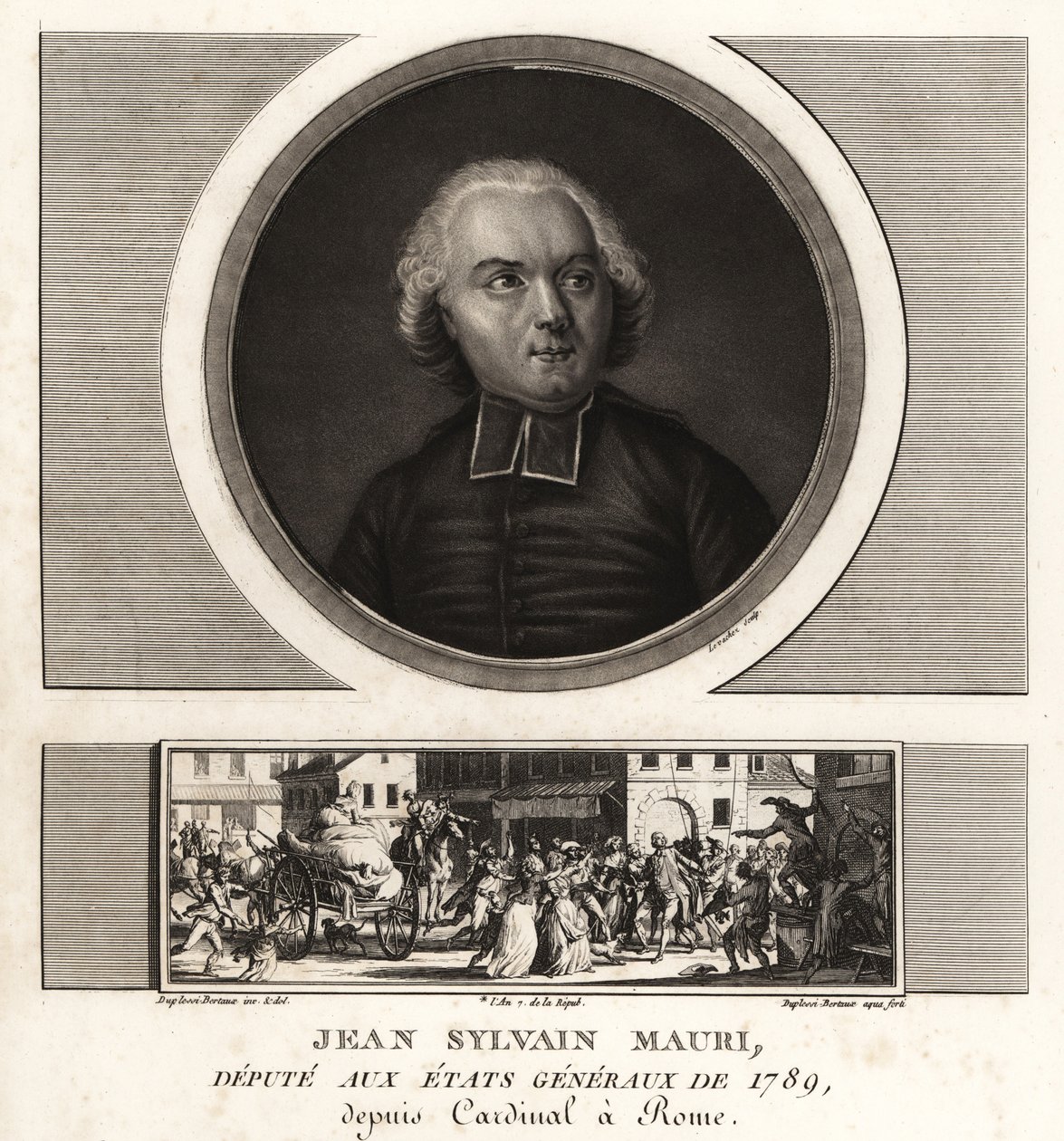 Jean-Sylvain Mauri 或 Jean-Sifrein Maury (1746-1817)，法国红衣主教、大主教和蒙特菲亚斯科内主教 作者 不明