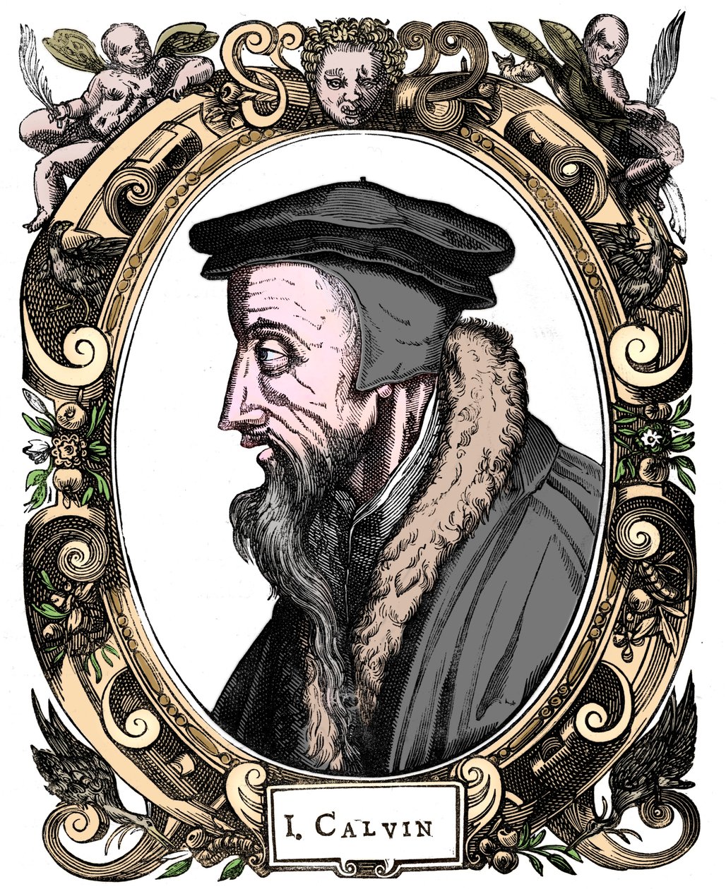 让·加尔文（Jean Calvin），法国神学家，1581年 作者 不明