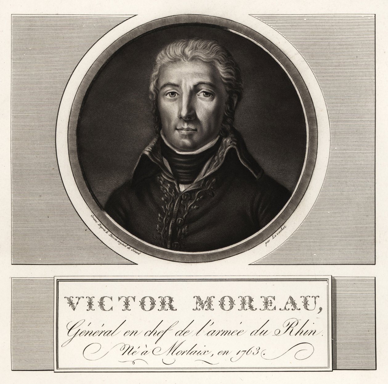 让·维克多·玛丽·莫罗（Jean Victor Marie Moreau），莱茵军团总司令 作者 不明