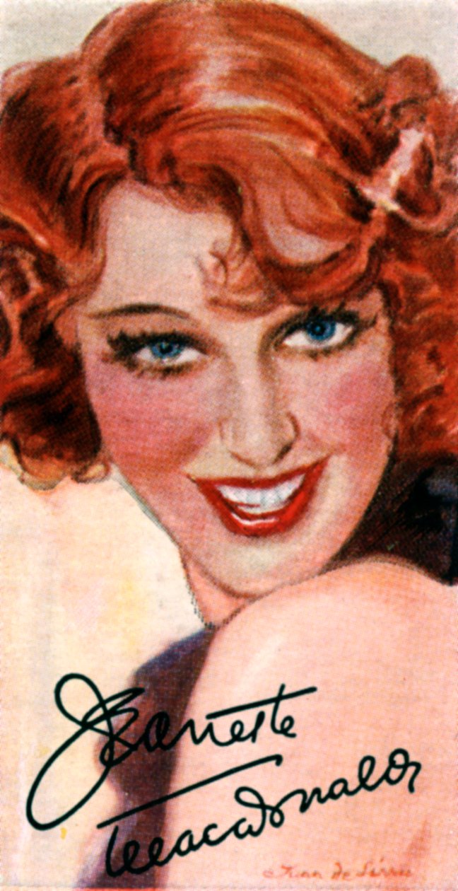 珍妮特·麦克唐纳（Jeanette MacDonald），1903-1965年，歌手和女演员，二十世纪 作者 不明